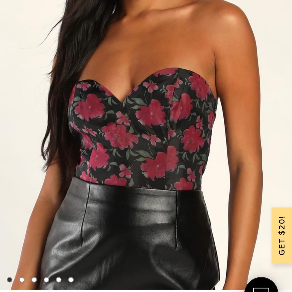 Strapless bodysuit